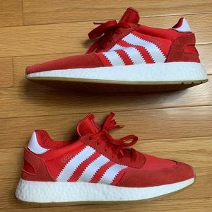 Adidas Boosts with gum soles